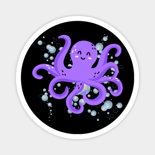 I really Like octopus Cute animals Funny octopus cute baby outfit Cute Little octopi Magnet